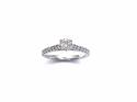 18ct White Gold Diamond Solitaire Ring