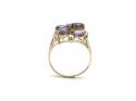 9ct Amethyst & Diamond Cluster Ring