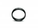 Black Zirconium Diamond Cut Band Ring 7mm