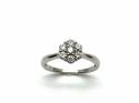 Platinum Diamond Cluster Ring 0.35ct