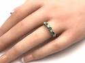 18ct Emerald & Diamond Eternity Ring