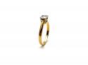 18ct Yellow Gold Diamond Solitaire Ring