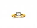 18ct Yellow Gold Diamond Solitaire Ring