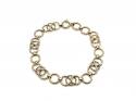 9ct Yellow Gold Circle Bracelet