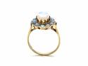 9ct Yellow Gold Opal Cluster Ring