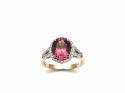 18ct Tourmaline & Diamond Ring