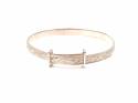 Silver Filagree Pattern Baby Bangle