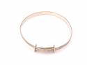 Silver Filagree Pattern Baby Bangle