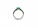 Platinum Emerald Solitaire