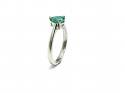 Platinum Emerald Solitaire