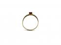 9ct Yellow Gold Garnet Solitaire Ring