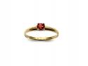 9ct Yellow Gold Garnet Solitaire Ring