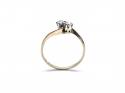 9ct Yellow Gold Diamond 2 Stone Ring