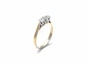 9ct Yellow Gold Diamond 3 Stone Ring