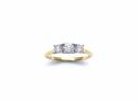 18ct Yellow Gold Diamond 3 Stone Ring