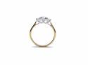 18ct Yellow Gold Diamond 3 Stone Ring