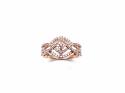 18ct Rose Gold Diamond Cluster Ring