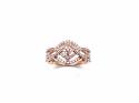 18ct Rose Gold Diamond Cluster Ring