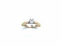 9ct Yellow Gold Diamond Solitaire Ring