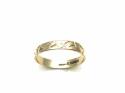 9ct Patterned Wedding Ring 4mm