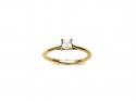 18ct Radiant Cut Diamond Solitaire Ring