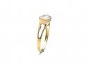 9ct Yellow Gold Kunzite Solitaire Ring