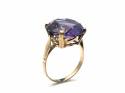 9ct Yellow Gold Synthetic Sapphire Ring