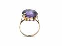 9ct Yellow Gold Synthetic Sapphire Ring