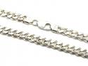 Silver Cuban Curb Chain 22 Inch