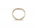 9ct Yellow Gold Diamond Wishbone Ring