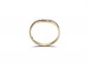 9ct Yellow Gold Diamond Wishbone Ring