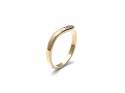 9ct Yellow Gold Diamond Wishbone Ring