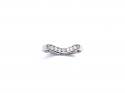 18ct White Gold Diamond Wishbone Ring