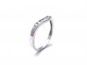 18ct White Gold Diamond Wishbone Ring