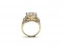 9ct Yellow Gold Topaz & Diamond Ring