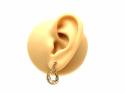 9ct Yellow Gold Stud Drop Earrings