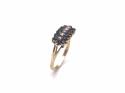 9ct Sapphire & Pearl Ring Small Chip