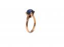 9ct Rose Gold Sapphire Solitaire Ring