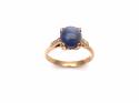 9ct Rose Gold Sapphire Solitaire Ring