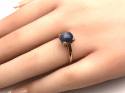 9ct Rose Gold Sapphire Solitaire Ring