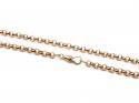 9ct Rose Gold Round Belcher Chain