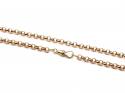 9ct Rose Gold Round Belcher Chain