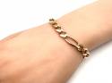 9ct Yellow Gold Figaro Bracelet