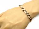 9ct Yellow Gold Patterned Curb Bracelet