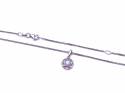 Silver & Opal Flower Pendant & Chain