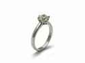 Platinum Diamond Solitaire Ring Est1ct