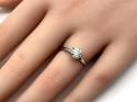 Platinum Diamond Solitaire Ring Est1ct