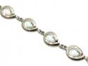 White Created Opal Fancy Bracelet