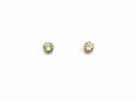 9ct Yellow Gold Peridot Stud Earrings