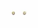 9ct Yellow Gold Peridot Stud Earrings